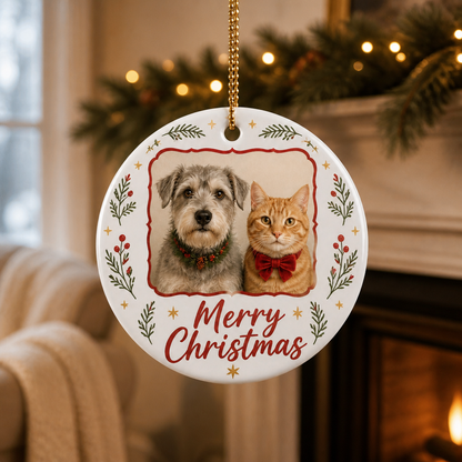 Merry Christmas – Personalized Photo Ornament – Christmas Gift mockup-product-6aa3ab7488fd550fdfe1691c.png