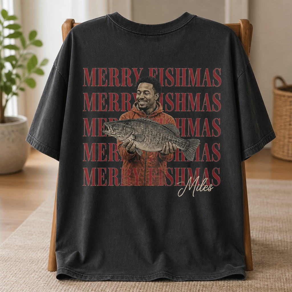 Merry Fishmas – Personalized Photo Apparel – Christmas Gift mockup-product-6aa3ac8e88fd550fdfe1691e.png
