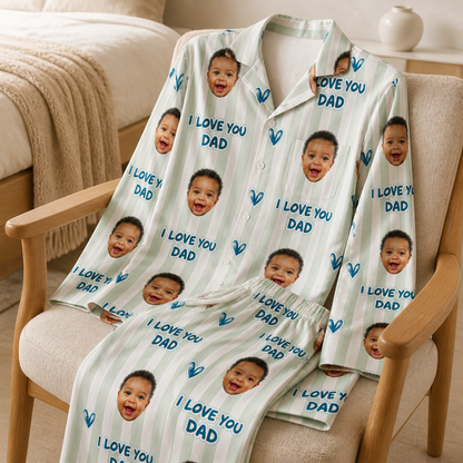 I Love You Dad – Personalized Photo Pyjamas – Dad Gift mockup-product-6aa3cb7fe029b91537bf85a5.png