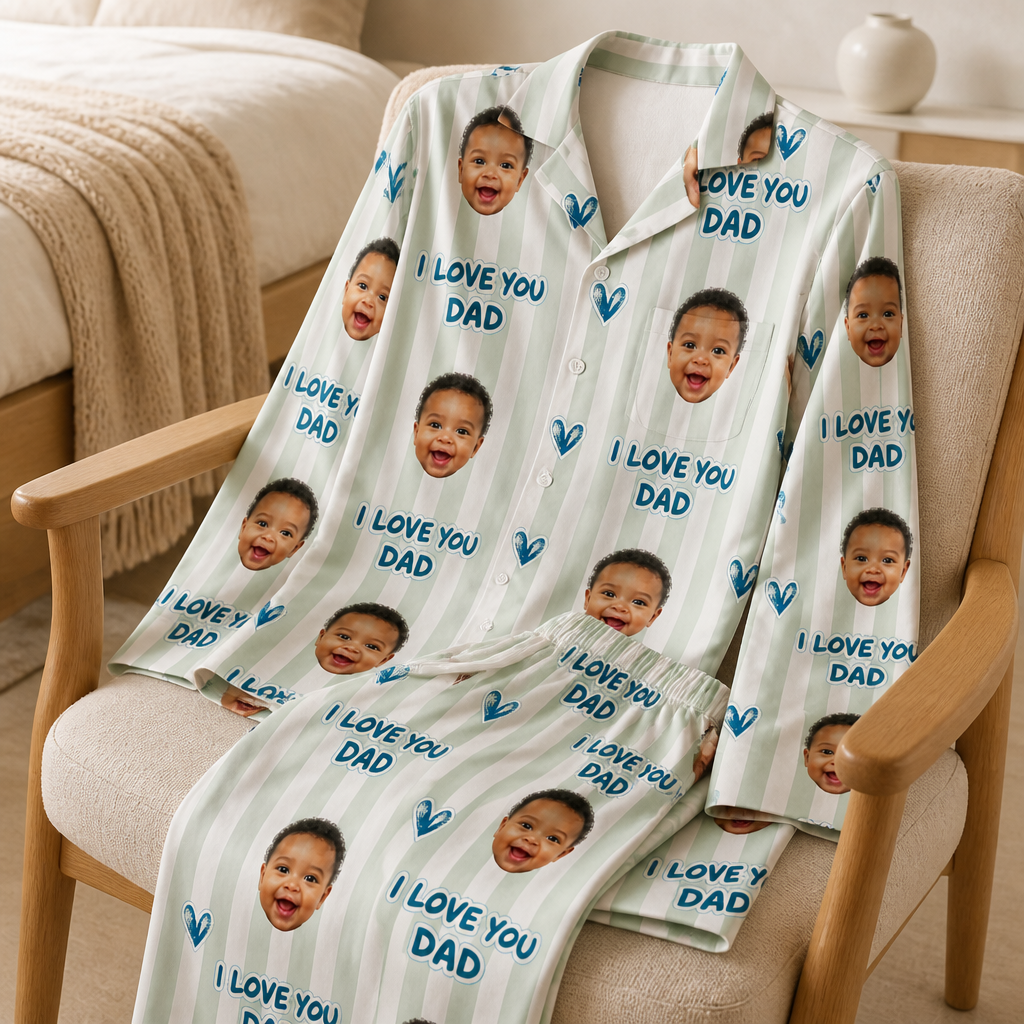 I Love You Dad – Personalized Photo Pyjamas – Dad Gift mockup-product-6aa3cb7fe029b91537bf85a5.png