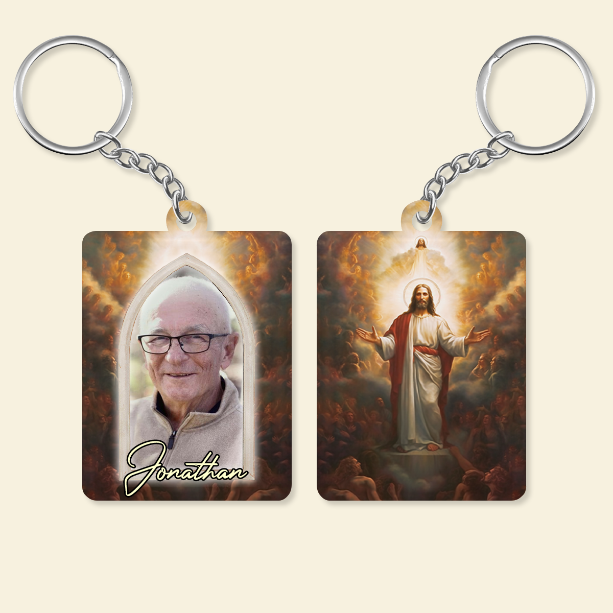 Custom Photo Christian Keychains For Men And Women-Personalised Religious Gifts-Custom Photo Keychain