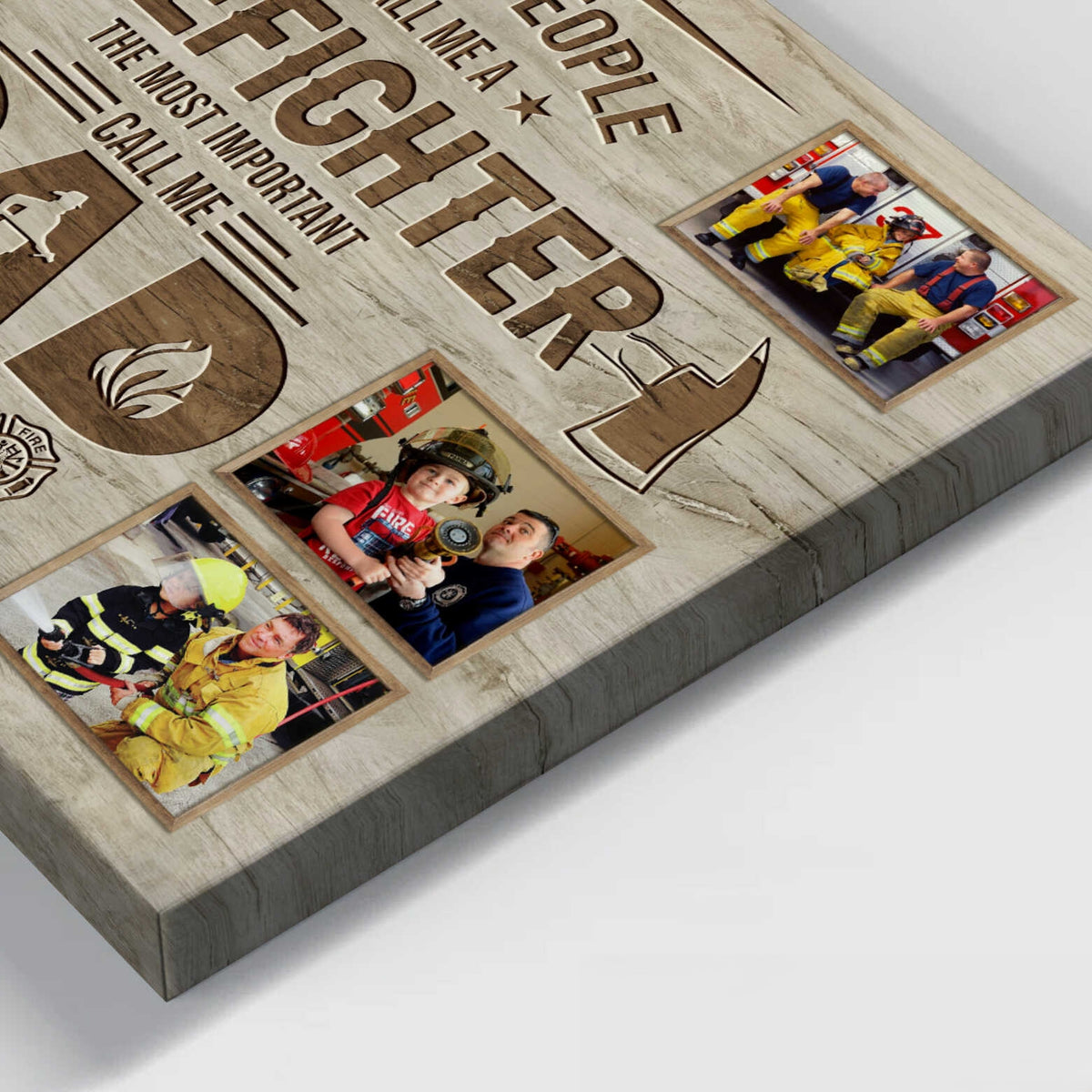 Firefighter Dad Gift, Firefighter Gifts, Fathers Day Gift For Firefighter, Some People Call Me Firefighter Canvas