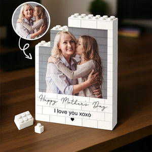 Custom Photo Upload Building Brick Blocks | Mother's Day Gift | Personalized Gift for Mom