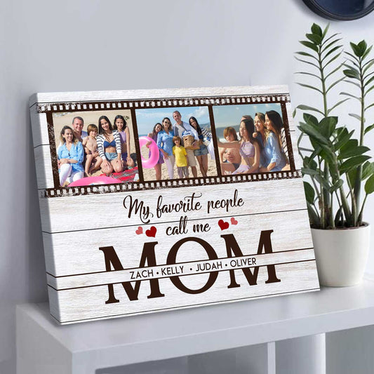 My Greatest Blessings Call Me Mom Picture Canvas, Mom Gifts For Mother s Day, Unique Personalized Gifts For Mom