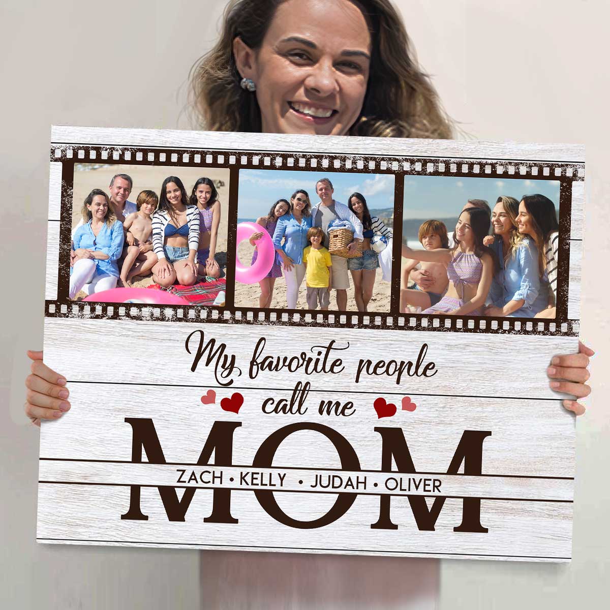My Greatest Blessings Call Me Mom Picture Canvas, Mom Gifts For Mother s Day, Unique Personalized Gifts For Mom