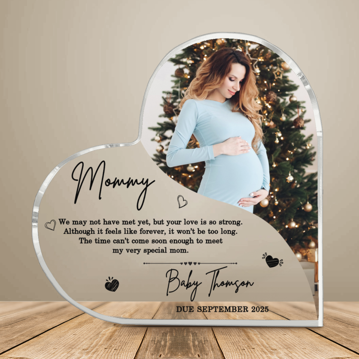 Custom Gift for Mom, Custom Mother s Day Gift, Mother s Day Photo Heart Acrylic, Thoughful Gift For Mom