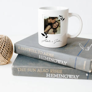 Name and Photo Printed Porcelain Coffee Mug