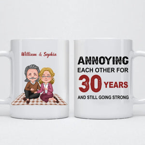 Old Couple - Annoying Each Other For Many Years Still Going Strong - Personalized Mug Couple Gift Anniversary Gift for Couple Christmas Gift