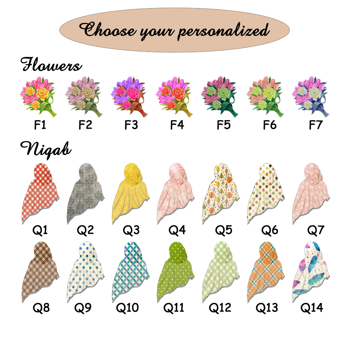 Muslim Female Graduation Gift, Personalised Graduation Gift for Her, Islamic Gift for Her, Class of 2026 Floral Clear Acrylic Custom Plaque