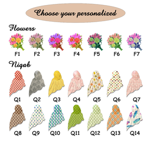 Muslim Female Graduation Gift, Personalised Graduation Gift for Her, Islamic Gift for Her, Class of 2026 Floral Clear Acrylic Custom Plaque