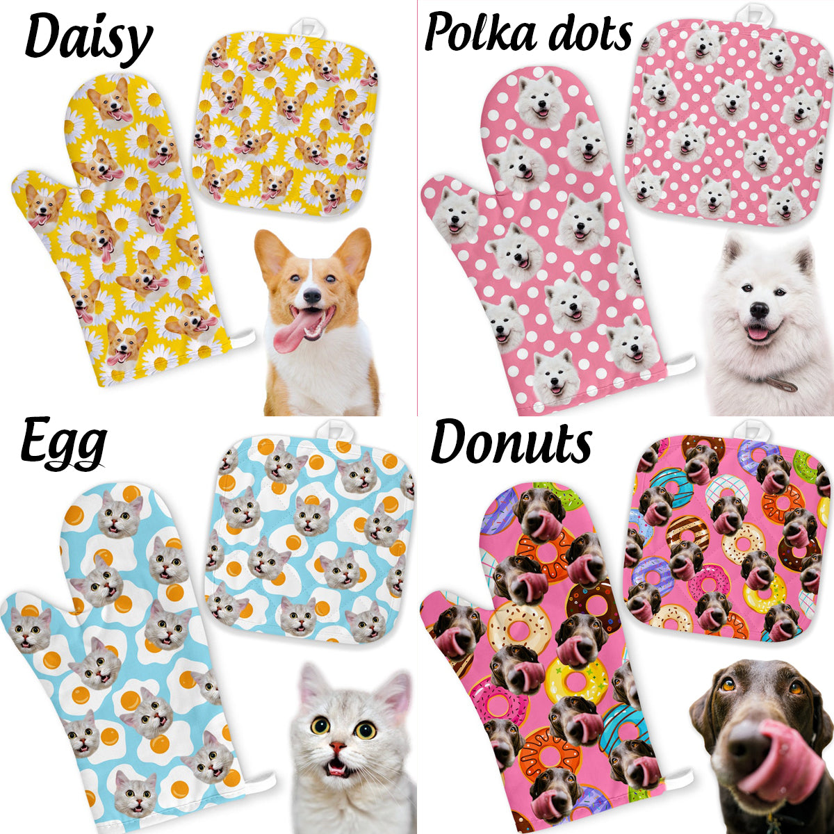 Personalized Oven Mitts, Customized Dog Oven Mitts, Funny Oven Mitts, Custom Oven Mitts, Cute Gift, Housewarming, Christmas Gift