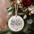 Our First Home Ornament, Custom Watercolor House Christmas Ornament,Personalized Christmas Ornament Gift, Housewarming, New Home