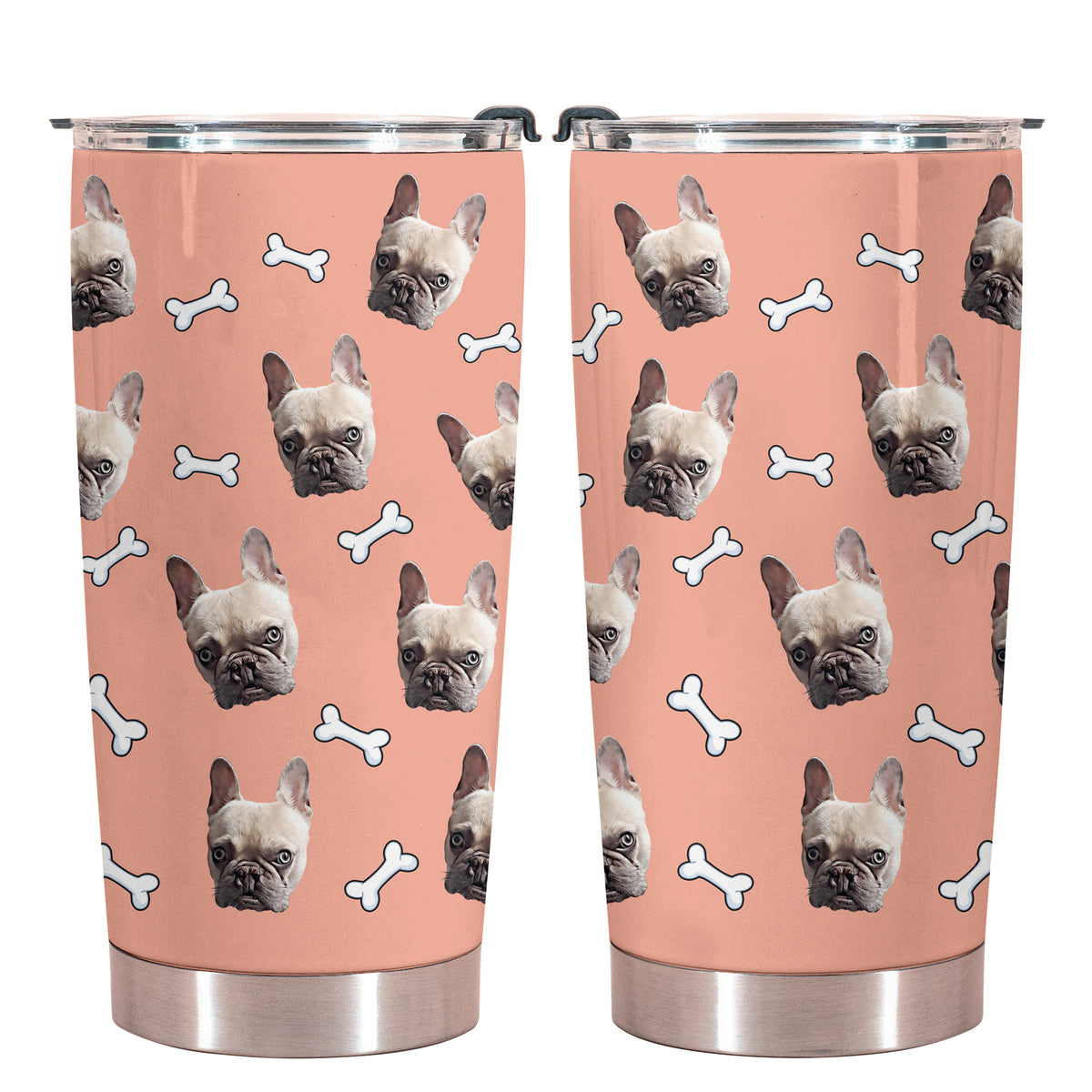 Personalized Dog Paw Photo Tumbler