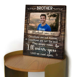 Personalized Loss of Brother Gift, Brother Passed Away Gift, In Memory of a Brother