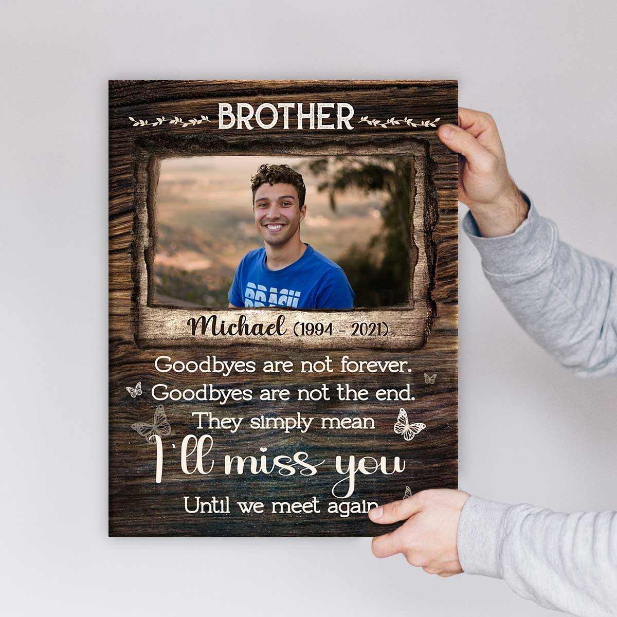 Personalized Loss of Brother Gift, Brother Passed Away Gift, In Memory of a Brother