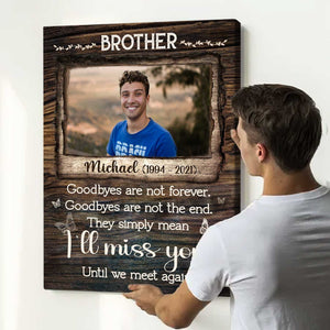 Personalized Loss of Brother Gift, Brother Passed Away Gift, In Memory of a Brother