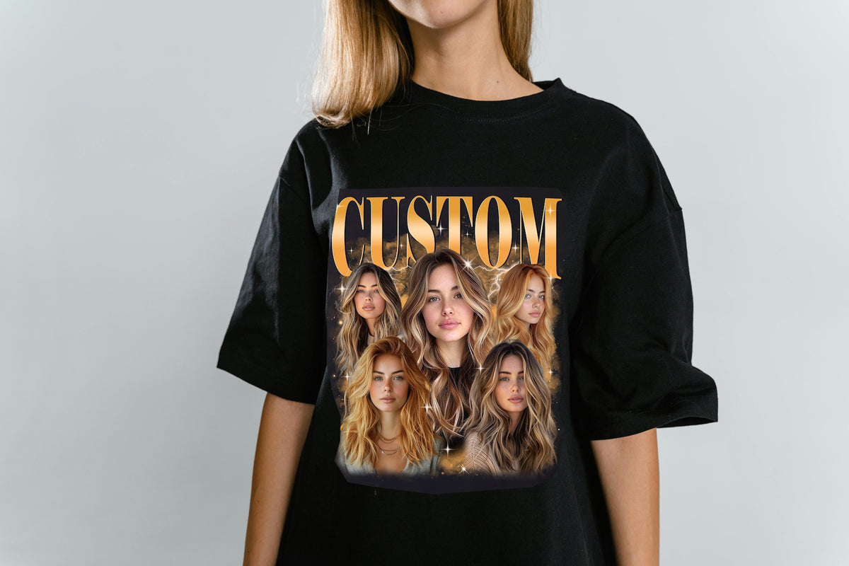 Custom Girlfriend Bootleg Shirt, Custom Bootleg Graphic Tee, Custom Girlfriend Face Tee, Graduation Gift, Personalized Birthday Bootleg Gift