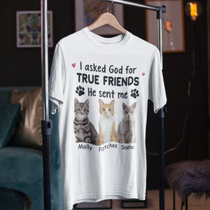 Asked God For A True Friend - Personalized Custom Cat