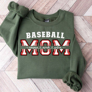 Personalized Baseball Mom Shirt With Kid's Name , Mother's day Baseball Mom Shirt Baseball Mama