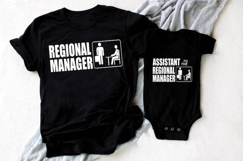 Regional Manager and Assistant to the Regional Manager Shirt, The Office, Matching Father Son Shirt