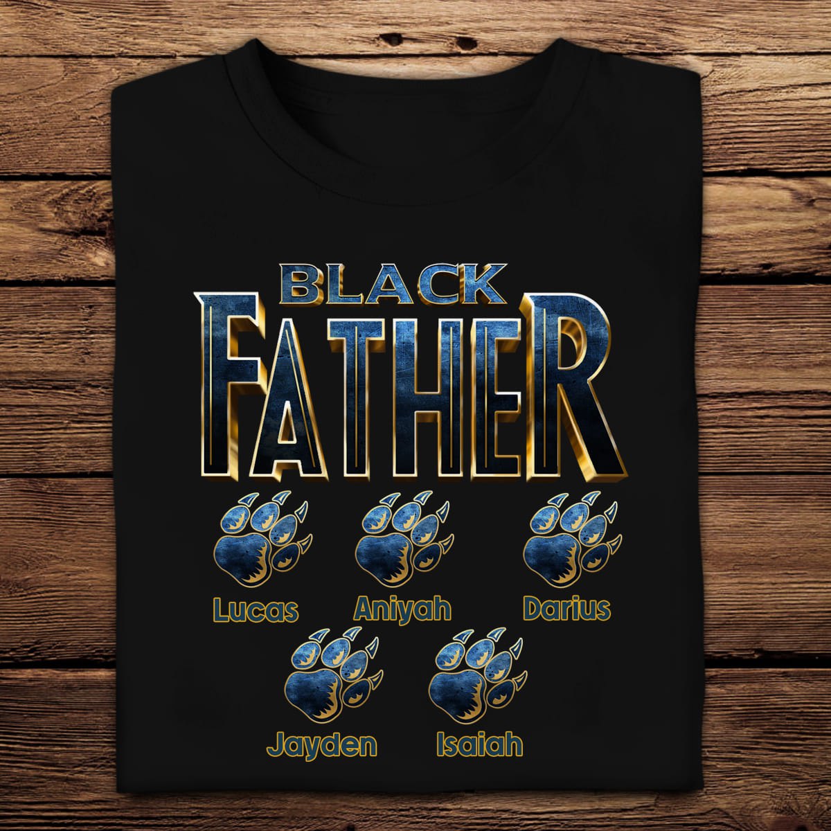 Panther Black Father - Personalized Apparel - Gift for Father