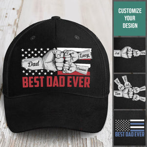 Best Dad Ever - Personalized Cap - Gift For Father