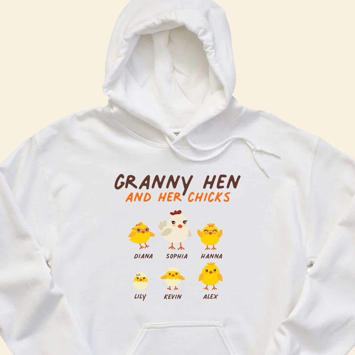 Grandma hen and her chicks - Personalized Apparel - Gift For Grandma