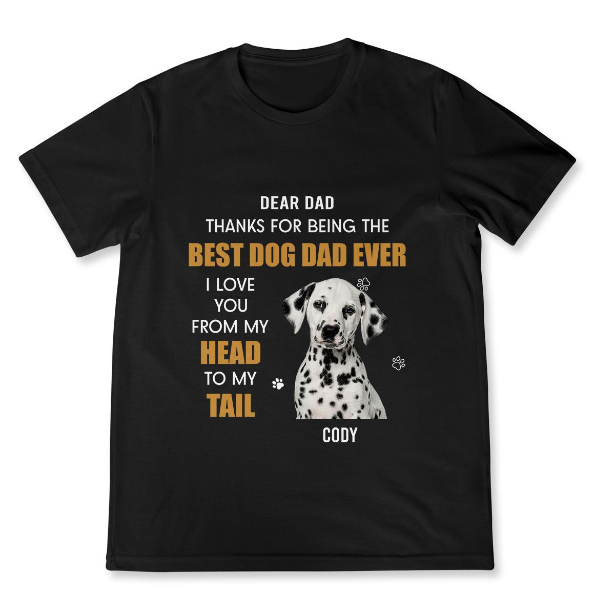Head To Tail - Personalized Custom Dog Photo Shirt