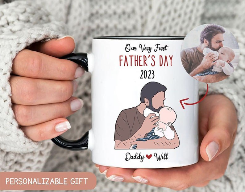 Custom Fathers Day Gift, Fathers Day Mug with Pictures, Mug For DAD, Personalized Photo Mug, Custom DAD Mug, Fathers Day Gift, Dad Mug