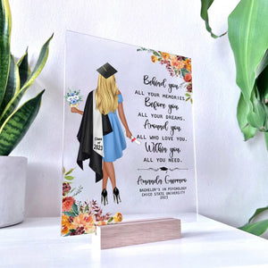 Personalized Graduation Acrylic Plaque, Graduation Gifts, 2025 Graduation Gift, College Graduation Gift, Graduation Gift For Her, Senior Gifts