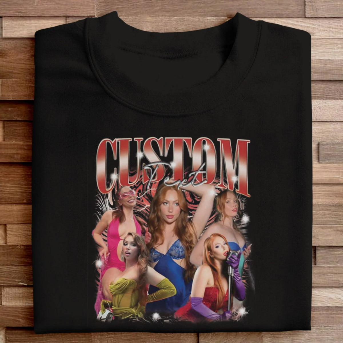 Custom Bootleg Rap Tee, Custom Photo - Vintage Graphic 90s Tshirt, 90s Style, Custom Photo Shirt, Gift For Girlfriend