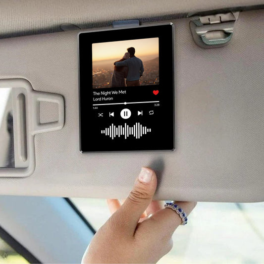 Custom Visor Clip your photo & music favorite song, Personalized Photo Car Visor Clip, Picture Car Visor Clip, Car Accessories, Custom Couple Photo Car Decorations, Car Charms
