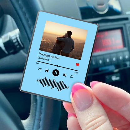 Custom Visor Clip your photo & music favorite song, Personalized Photo Car Visor Clip, Picture Car Visor Clip, Car Accessories, Custom Couple Photo Car Decorations, Car Charms