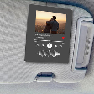 Custom Visor Clip your photo & music favorite song, Personalized Photo Car Visor Clip, Picture Car Visor Clip, Car Accessories, Custom Couple Photo Car Decorations, Car Charms