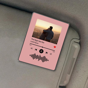 Custom Visor Clip your photo & music favorite song, Personalized Photo Car Visor Clip, Picture Car Visor Clip, Car Accessories, Custom Couple Photo Car Decorations, Car Charms