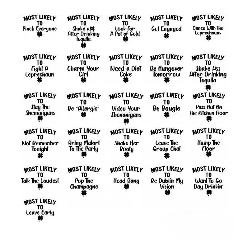Matching St. Patrick's Day Shirts, Most Likely to Group Shirts, Most Likely to TShirt, Funny Patrick Day Party Tee, Custom Drinking Shirts