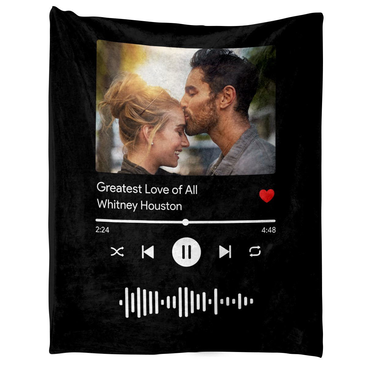 Custom Blanket your photo & music favorite song, Personalized Photo Blanket, Picture Blanket, Minky Blanket Wedding Gift, Couples Gift