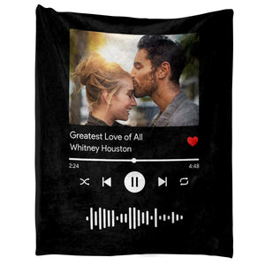 Custom Blanket your photo & music favorite song, Personalized Photo Blanket, Picture Blanket, Minky Blanket Wedding Gift, Couples Gift photo_2025-02-18_10-05-17.jpg