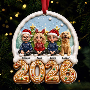 Family 2026 - My Family Christmas - Real 3D Ceramic Ornament