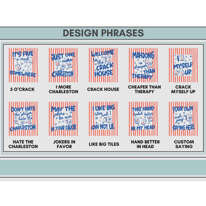 Personalized Mahjong Shirt, Funny Mah jong Player Tee, Custom Striped Mahj Saying, Girls Game Night Gift, Mahjong Hostess Gift phrases-1.png