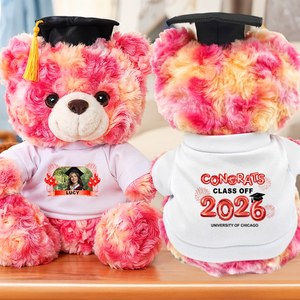 Custom Class Of 2026 Personalized Graduation Teddy Bear pink_de8a3a73-56dd-4cb9-ba88-9286fcde8821.png
