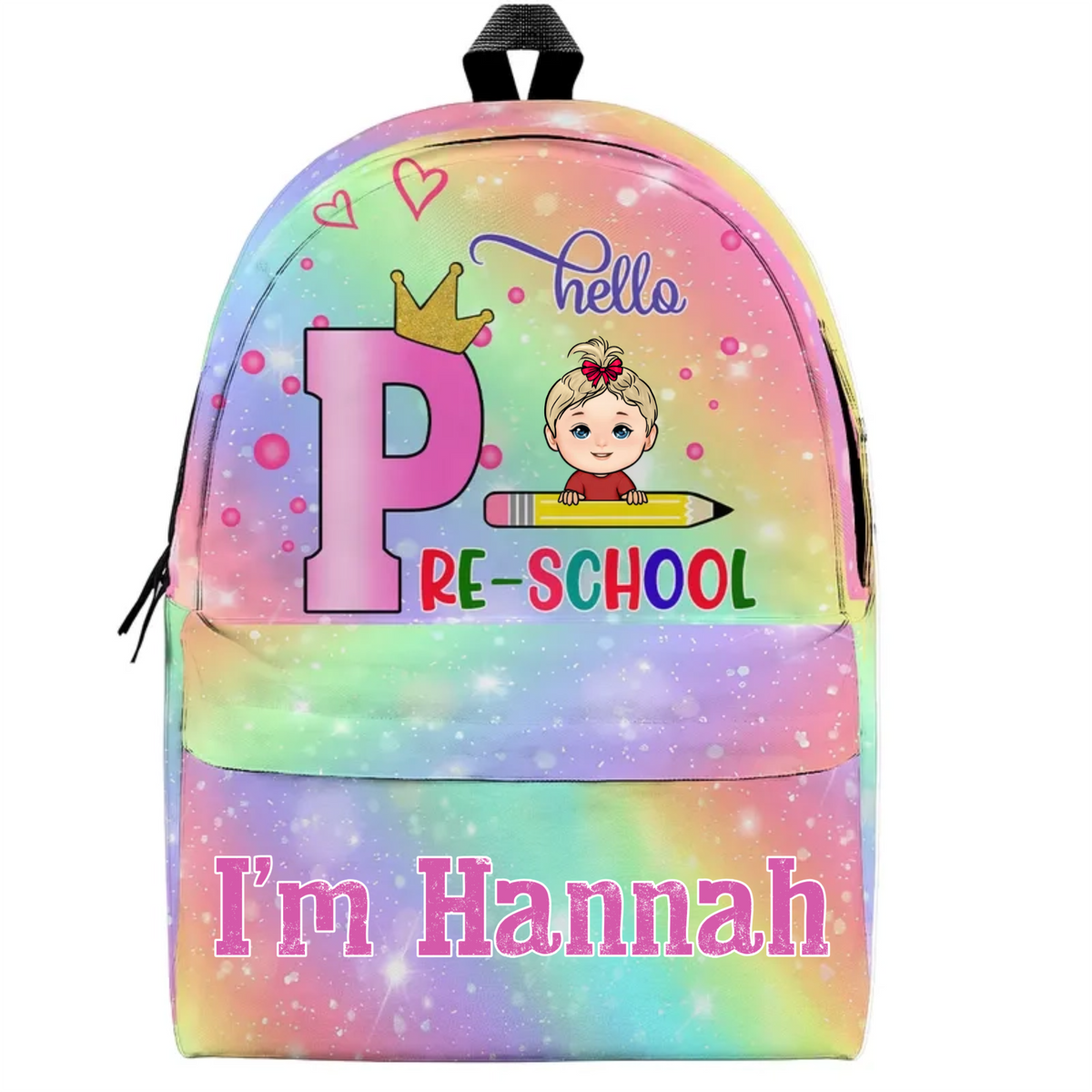 Hello School - Personalized Backpack - Gift For Kid, Back To School Gift