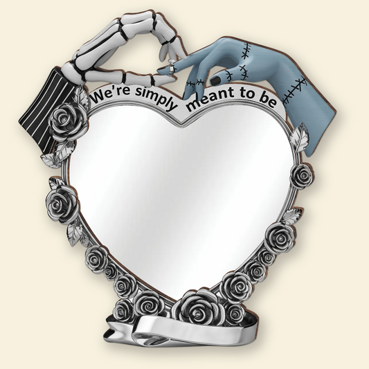 Spooky Couple Personalized Wall Hanging Mirror Gifts For Couple