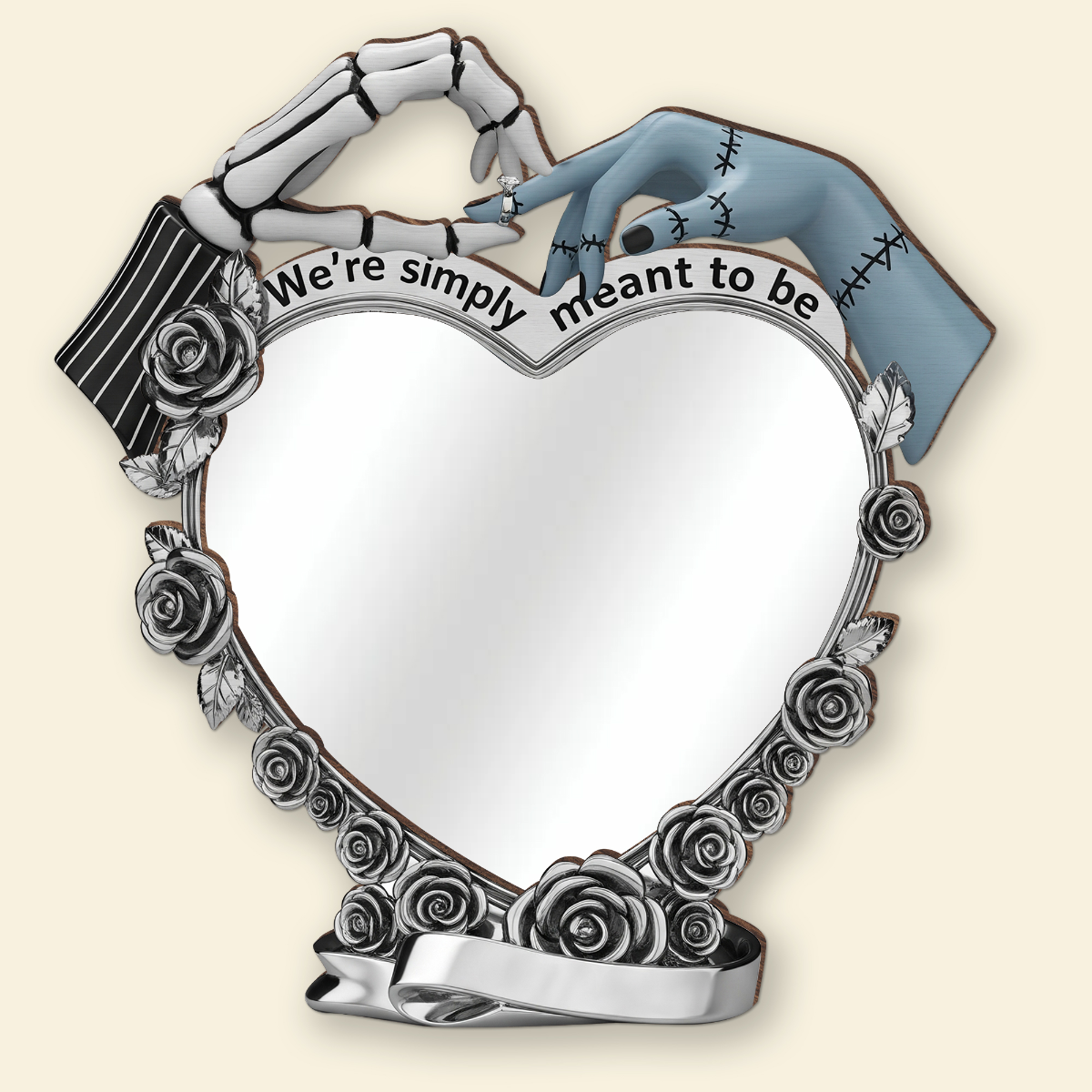 Spooky Couple Personalized Wall Hanging Mirror Gifts For Couple