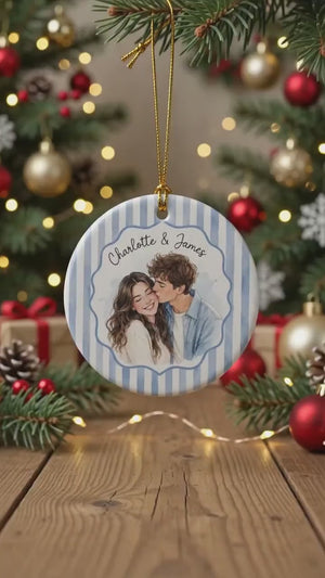 Personalized Watercolor Portrait Ceramic Ornament, Custom Couple Photo Ornament, Engagement Gift, Wedding Keepsake, Anniversary Gift ad66fc22-4fa0-4584-8644-6ebaf1592ece-gfgfgfgfgfgfgfgfgfgfgfgfgfgf.mp4