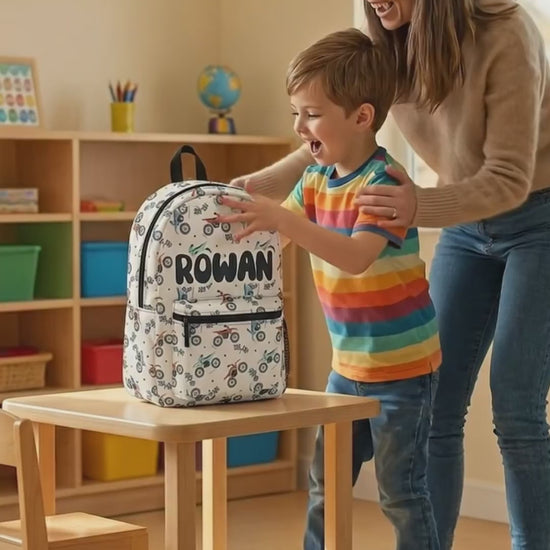 Personalized Backpack dirt bike, Back to school boys bag Kids toddler Backpack, Gifts for kids Girls and Boys Backpack, custom daycare bag 0007969b-879c-4b8d-9b6e-0d94e0c5032b-PSL1753081290739806-converted.mp4