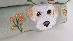 Custom Embroidered Pet From Your Photo Sweatshirt,Personalized Dog Hoodie, Pet Lover Gift