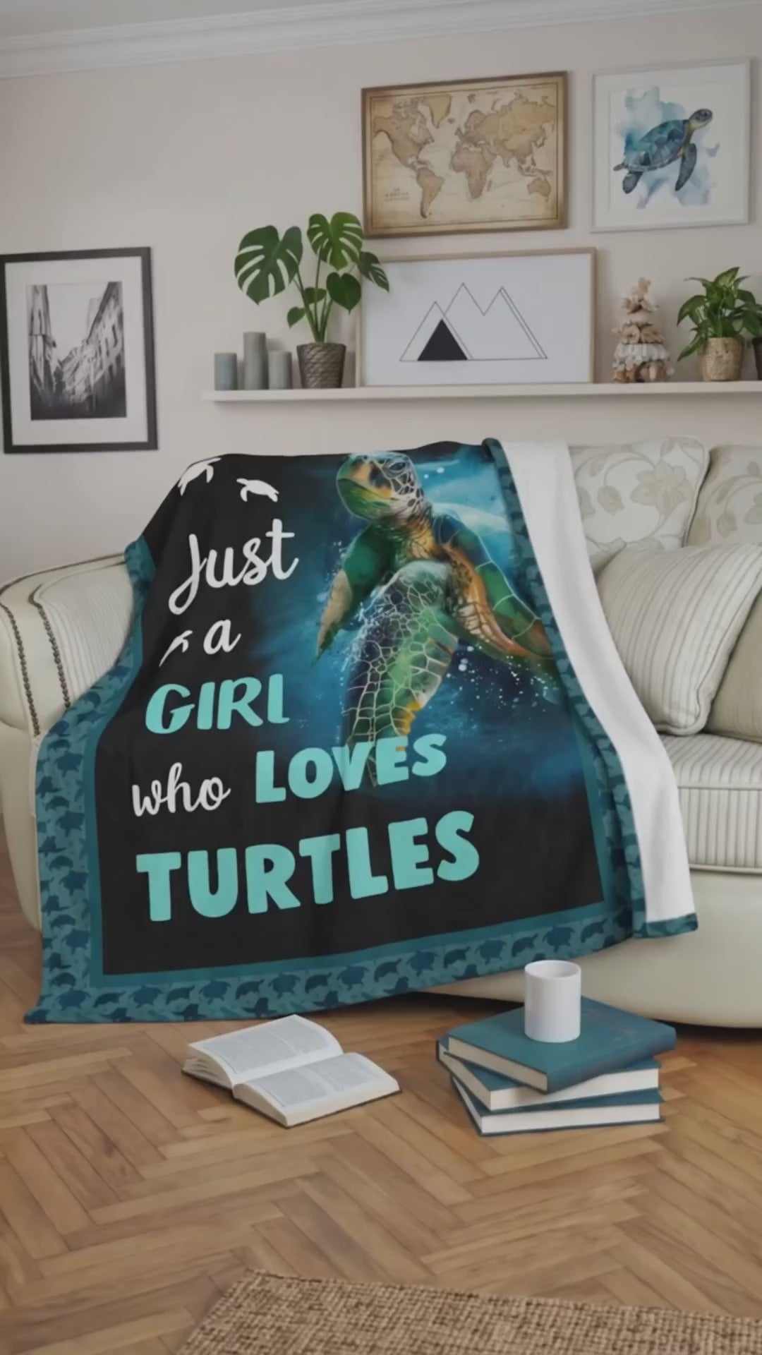 Turtle Blanket, Just A Girl Who Loves Turtles dcce2afb-6e59-4f29-b102-b8a8549066bd-CRL1598065234725947-converted.mp4