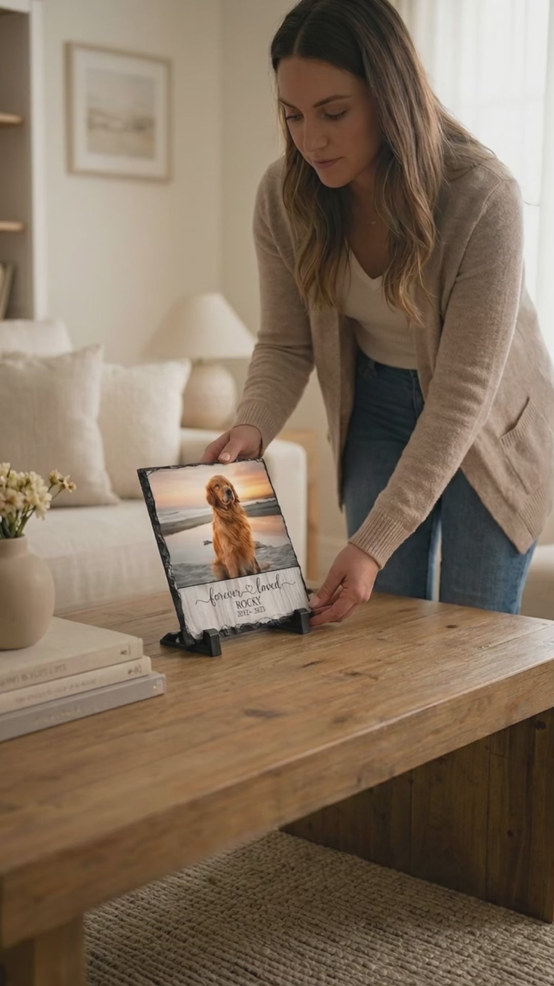 Forever Loved PERSONALIZED Photo Rock Slate, Pet Loss Gift, Dog Memorial Gift, Pet Sympathy Gift, Cat Bereavement Photo Gift, Loss of Pet, Photo Plaque 5e32cd5f-6270-4a89-91d6-cc975c3f4934-PSL1719996929295500.mp4