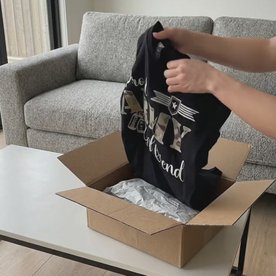 Custom Proud Army Family Shirts, Proud Army Family Shirts Personalized Military Family T-shirts Custom Army Family Tees, Army Graduation Tee d2b76d19-7cdd-4900-bc88-af665692eef2-PSL1742270959283175-converted.mp4